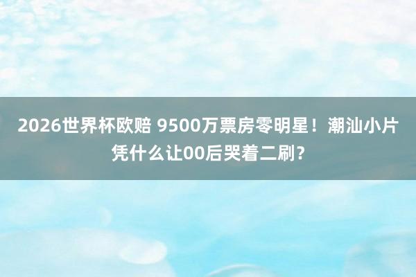 2026世界杯欧赔 9500万票房零明星!潮汕小片凭什么让00后哭着二刷?